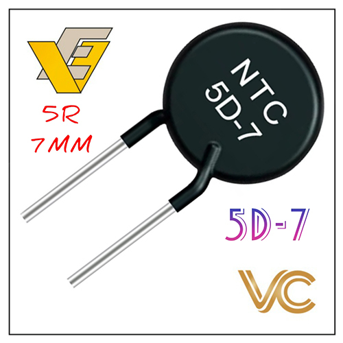 5OHMS 7MM 5R NTC Power Thermistor