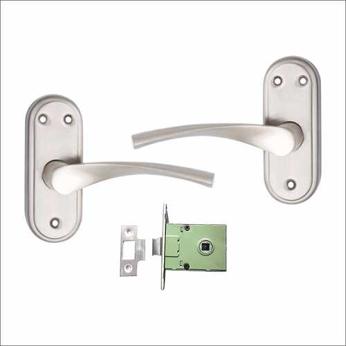 Stainless Steel Bathroom Mortice Handle Silver Satin Finish 5 Inches Innova-Baby Latch