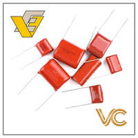 Metallized Polypropylene Film Capacitor - 630 Volt, Red Color | Industrial Application, 50/60 Hertz Frequency