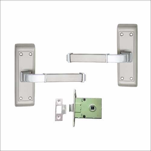 Stainless Steel Bathroom Mortice Handle Silver Satin Finish 5 Inches Vistababy Latch - Application: Commersional /Household