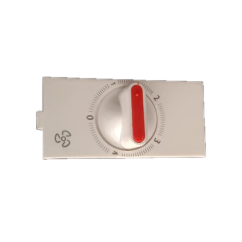 Modular Red Grip Switch Fan Regulator Body - Plastic Material | Ceiling Installation, Air Cooling Fan, Non-Remote Operated