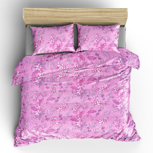 Floral Double Bedsheet With Pillow Cover