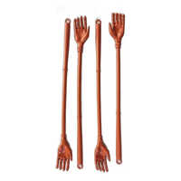 12 Inch Plastic Back Scratcher - 2mm Thick, Weight 50gm, Orange Color | Rigid Material, Customized Size For Personal Use
