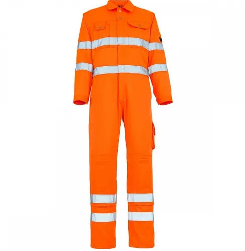 Polyester Orange Reflective Boiler Suit