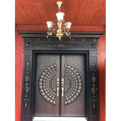 Security Designer Door - Color: Copper Finish