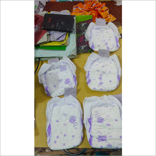 Small Baby Diapers - Cotton Material, Small Size, White Color | Ideal for Baby Care, Designed for 3-6 Month Old Infants
