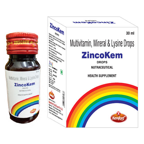 Multivitamin Mineral And Lysine Drop General Medicines