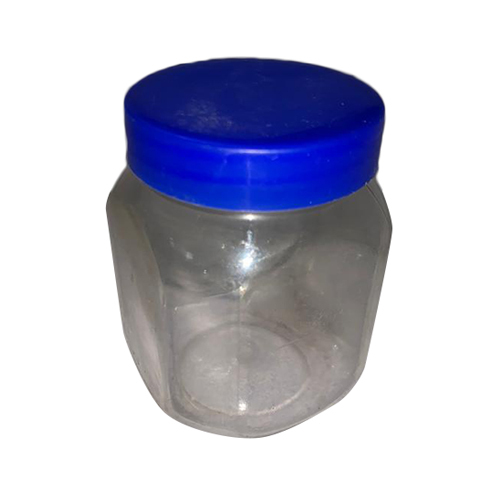 Transparent 200 Ml Square Plastic Storage Jar