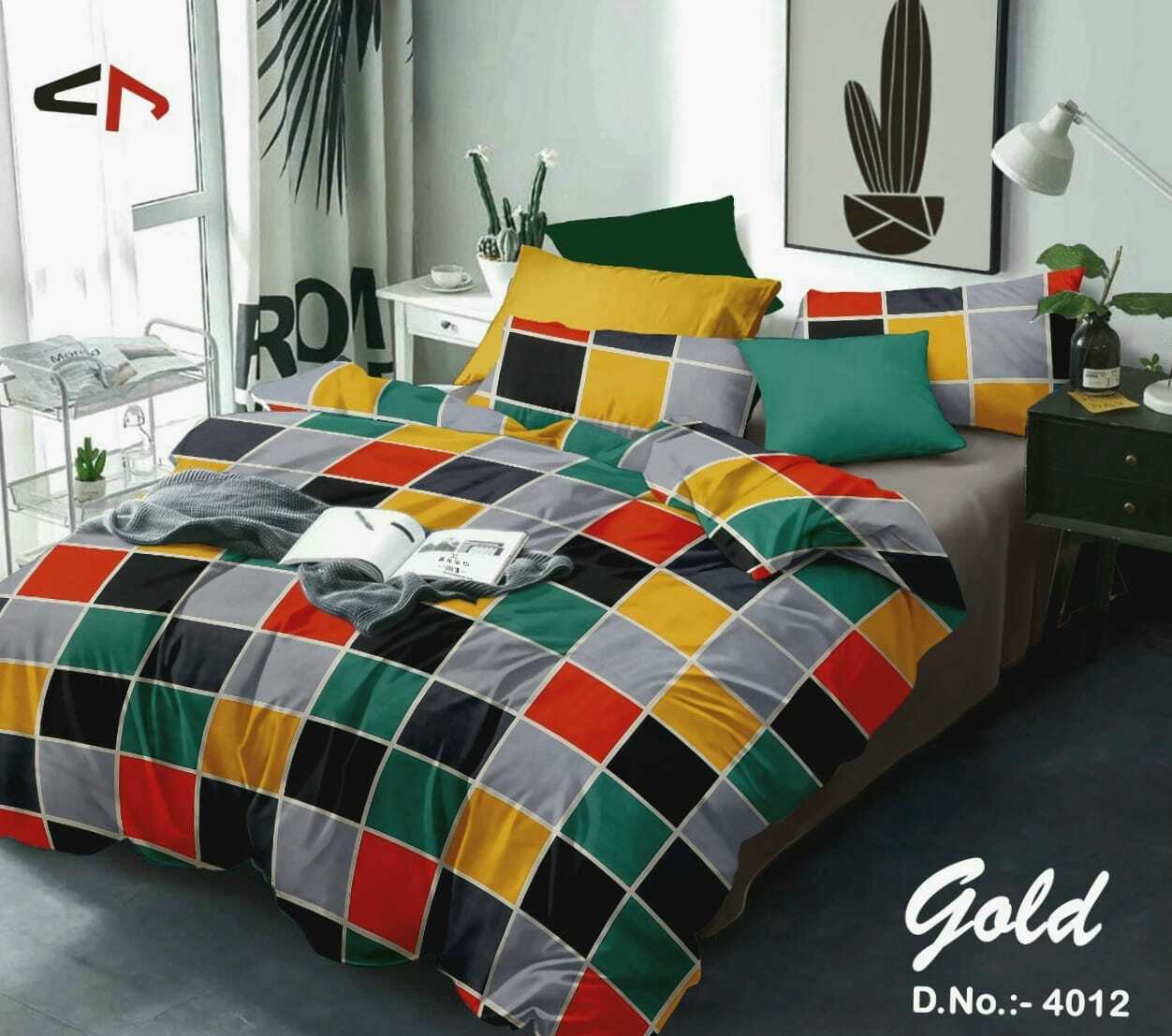 Multicolour/As Per Buyer Requirement Glace Cotton Bedsheet/Printed Bedsheet /Block Print Bedsheet