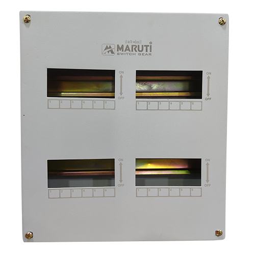 TPN Type Single Door MCB Distribution Board - Metal Base Construction Rust Resistant Compact Design Durable Performance