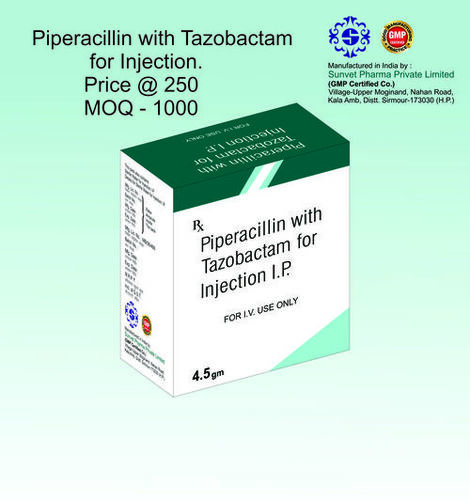 Piperacillin Tazobactam 4500 injection in Third Party Manufacturing