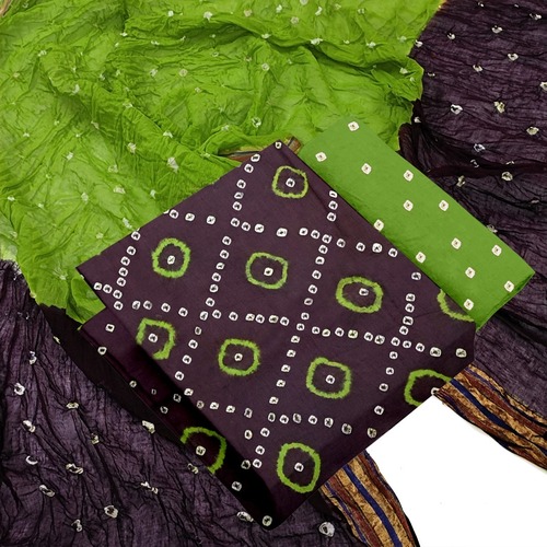 Gauri Brown01 Cotton Dress Material