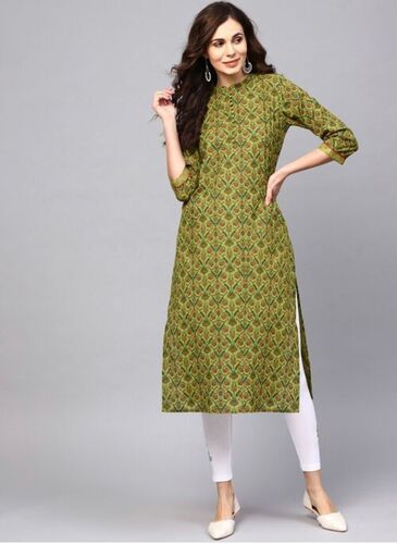 Reena Green Cotton Kurti