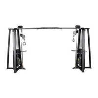 Gym Cable Crossover Machine - Iron Build, Adjustable Manual Operation, Black Finish | Commercial Grade, 1-year Warranty