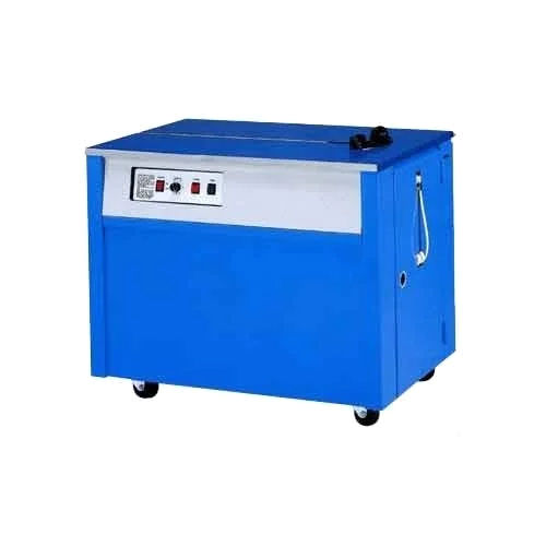 Blue And White 910X590X730 Mm Mild Steel Semi Automatic Strapping Machine