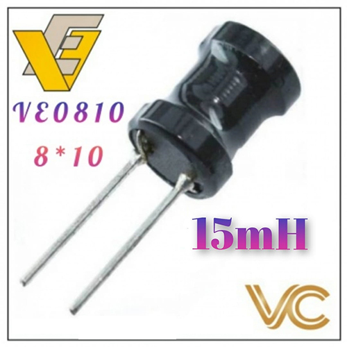 0810 8x10 15mh Drum Coil Inductor Radial Leaded