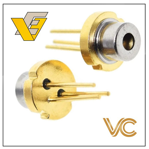 Laser Diode - Golden Finish | Industrial Application, High Precision Performance