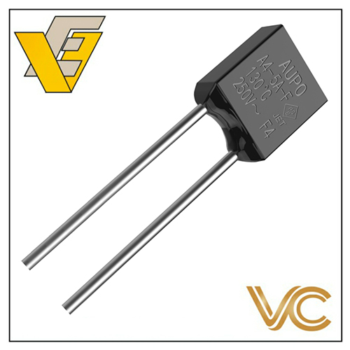 A5-25A-F 25A 135C 250VAC Aupo Thermal Links Fuse - 10.8Ã11.5mm, Black | Industrial Application, Reliable Performance