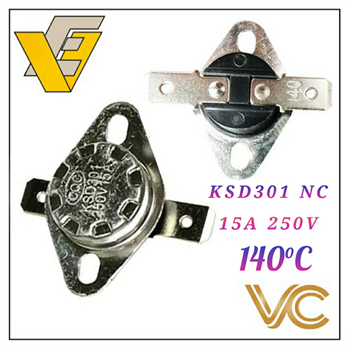 KSD301 15A 250V 140C Normal Close Thermostat Temperature Control Switch