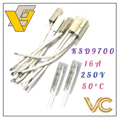 KSD9700 16A 250V 50C Temperature Control Switch Normally Closed Thermal Protector