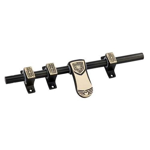 Italian Antique Finish Door Latch - Brass Material, Black-Golden Color | For Doors and Windows, 1 Year Warranty