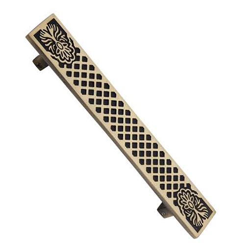Crown Brass Pull Handles - 10 Inch Elongate Design | Golden-Black Matte Finish 1 Year Warranty for Doors and Windows