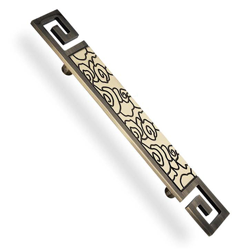 Golden-Black 15 Inch Rose Brass Pull Handles