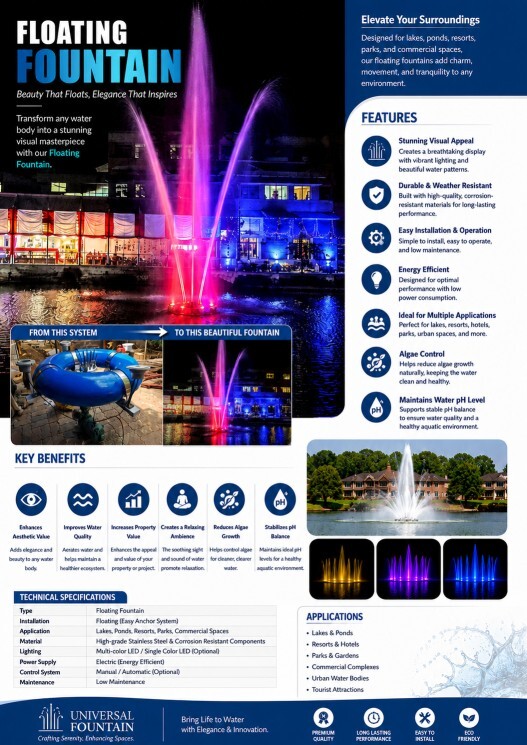 Floating Fountains - Color: Rgb