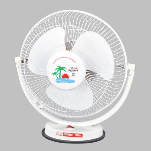 White Jhon Players Table Fan