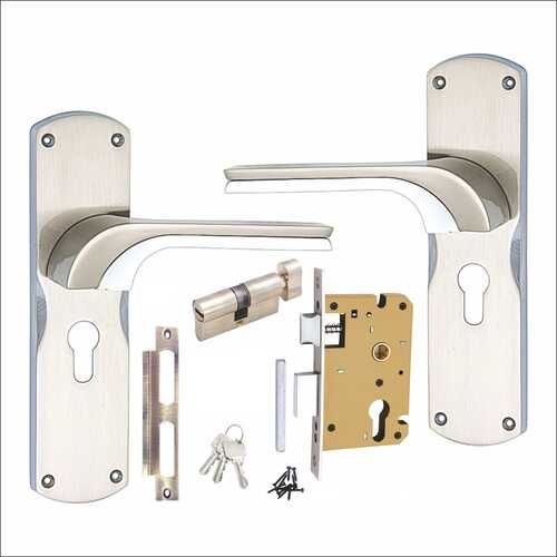 Zinc Mortice Handle Set