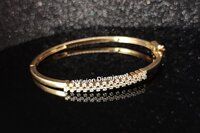 Natural Diamond Yellow Gold Bracelet