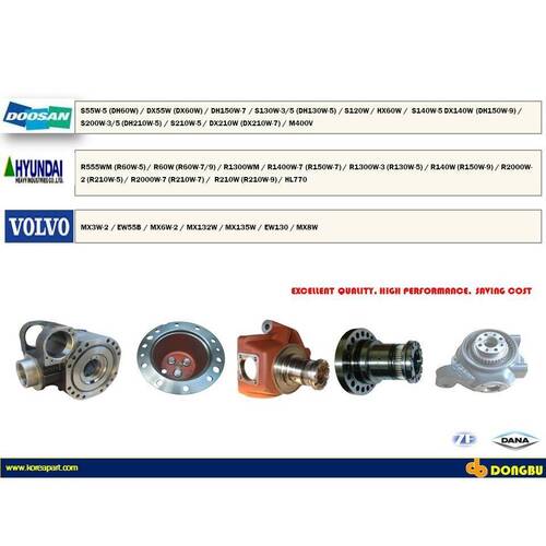 TIRE EXCAVATOR HUB AXLE PARTS