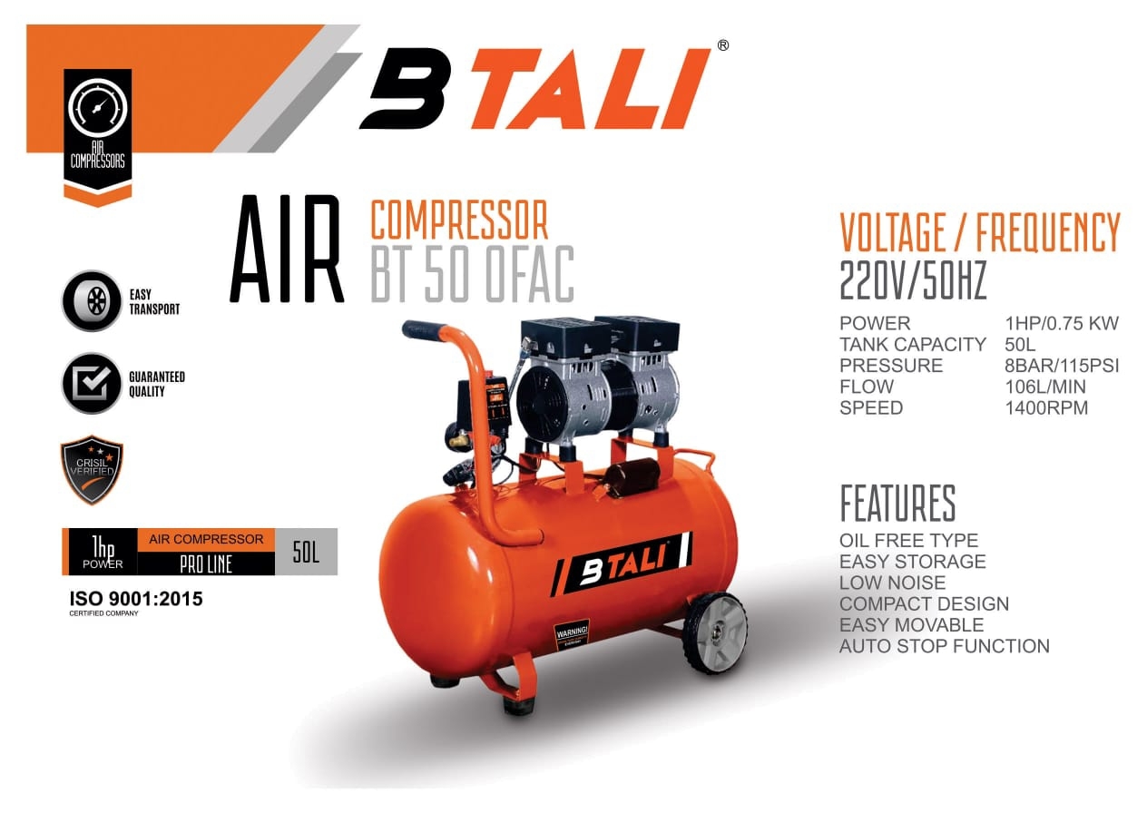 BTALI BT-50-OFAC Air Compressor