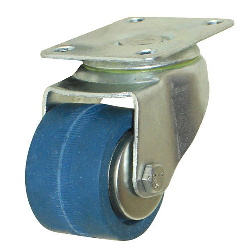 Blue 2 Inch Rubber Caster Wheel