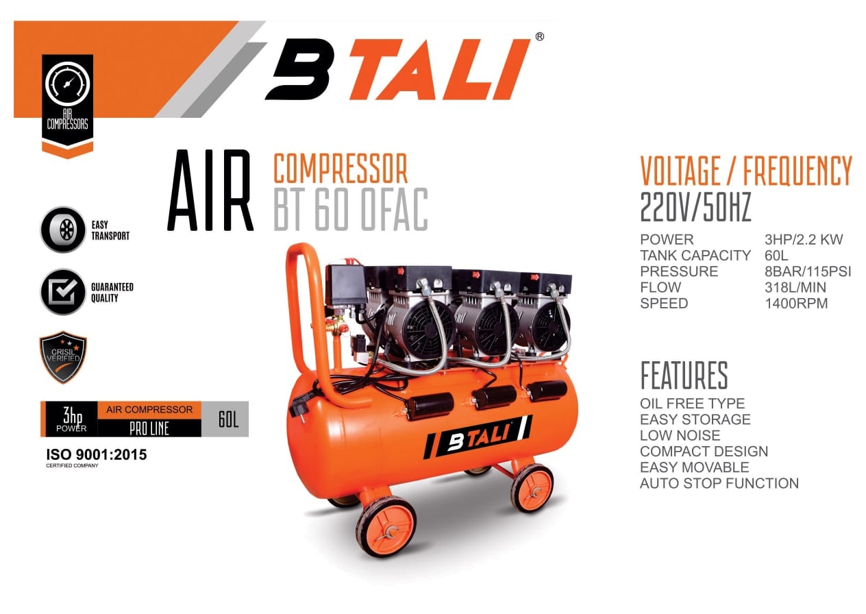 BTALI BT-60-OFAC Air Compressor