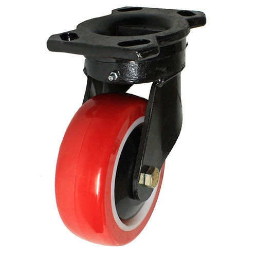 Red 5Pt Polyurethane Caster Wheel