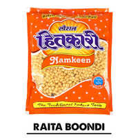 Raita Boondi Namkeen - 52.7g Carbohydrate, 26.4g Fat, 9.5g Protein | Crunchy Snack With Salty-spicy Flavor, Made From Gram Flour And Spices