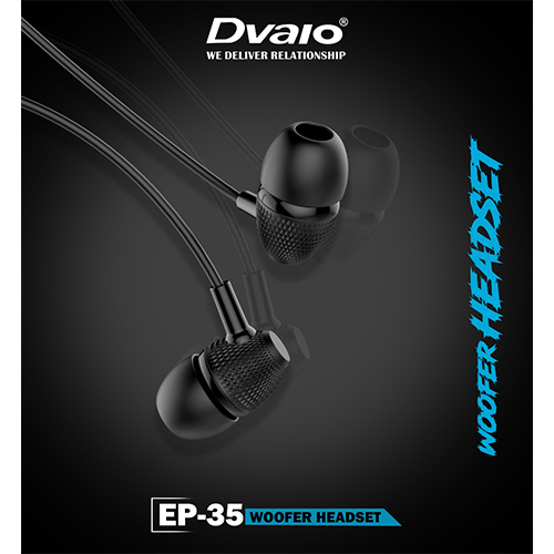 Dvaio EP- 35 Wired In the Ear Headphone (With mic Yes Assorted)
