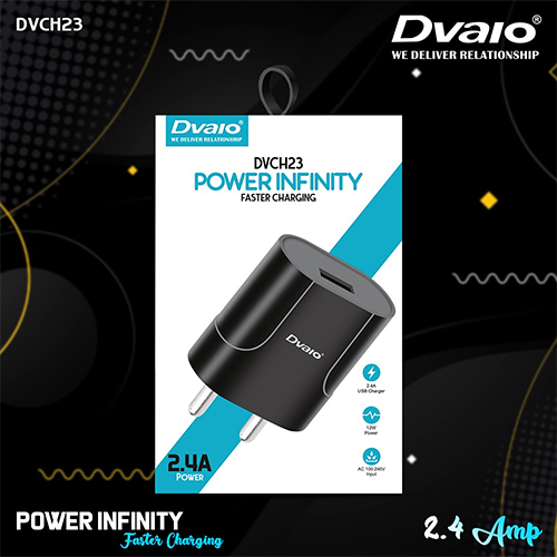 Dvaio Dvch23 Single Port 2.4 A Usb Charger (Black) Body Material: Abs