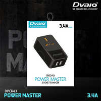 Dvaio DVCH43 सिंगल पोर्ट 3.4 A यूनिवर्सल चार्जर (काला)