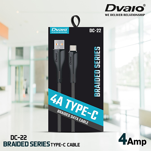 Dvaio DC-22 Single Pin Type C Data Charging Cable