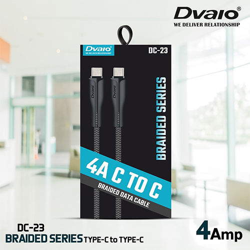 Mild Steel Dvaio Dc-23 Single Pin Type C To C Charging Cable