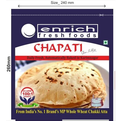Chapati Packaging Pouch