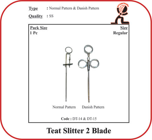 Teat Slitter 2 Blade-Normal Pattern