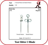 Teat Slitter 2 Blade-normal Pattern - Application: Veterinary Purpose