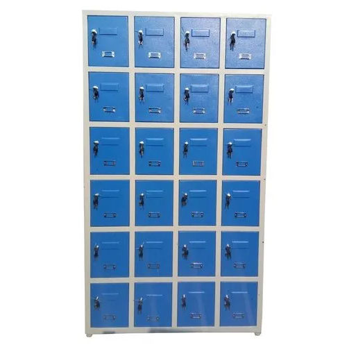 Blue-white 24 Shelf Storage Lockers