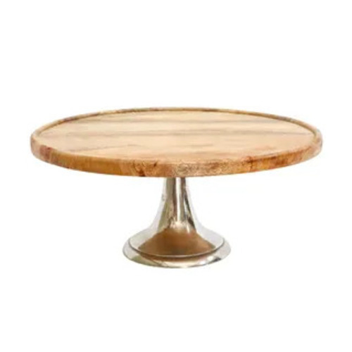 Cake Stand  With Wooden Round Top