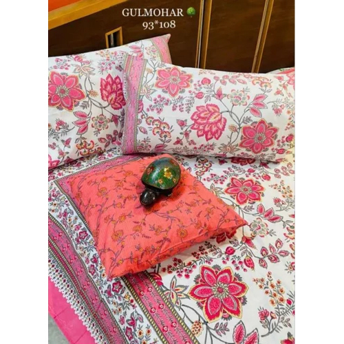 Gulmohar Printed Cotton Double Bed Sheet