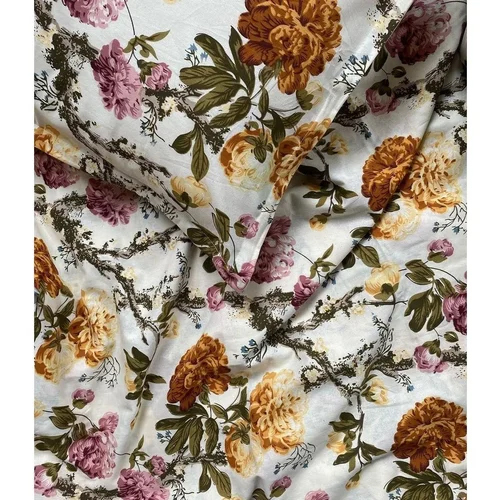 Flower Print Cotton Bed Sheets