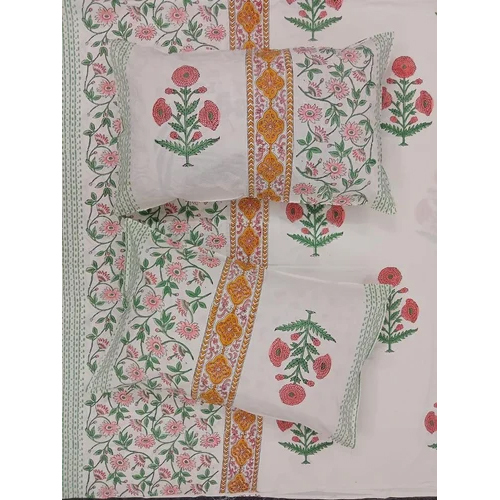 Designer Cotton Printed Double Bed Sheet